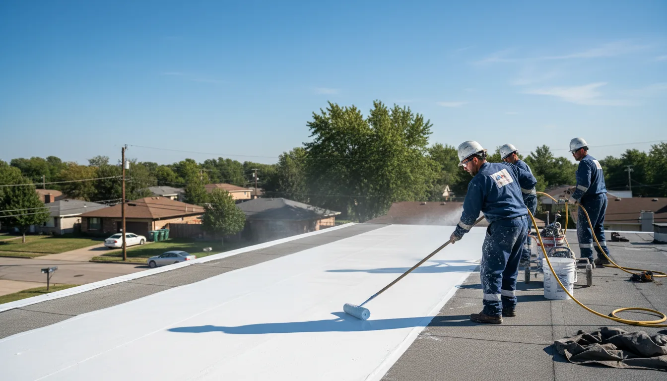 Commercial roof coating in Newark, IL near me